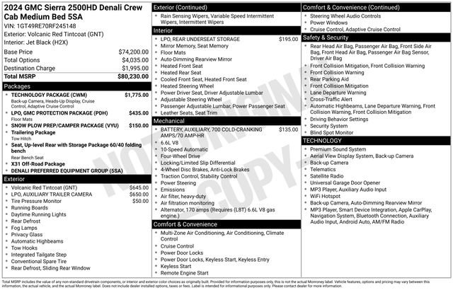 Certified 2024 GMC Sierra 2500 Denali w/ Technology Package AWD/4WD image 4