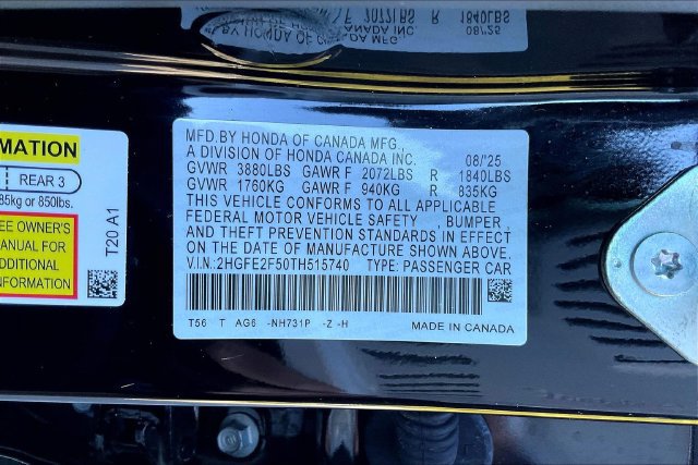 Certified 2026 Honda Civic Sport image 21