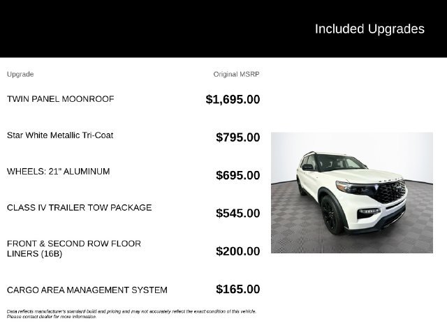 Certified 2023 Ford Explorer ST-Line w/ Class IV Trailer Tow Package AWD/4WD image 6