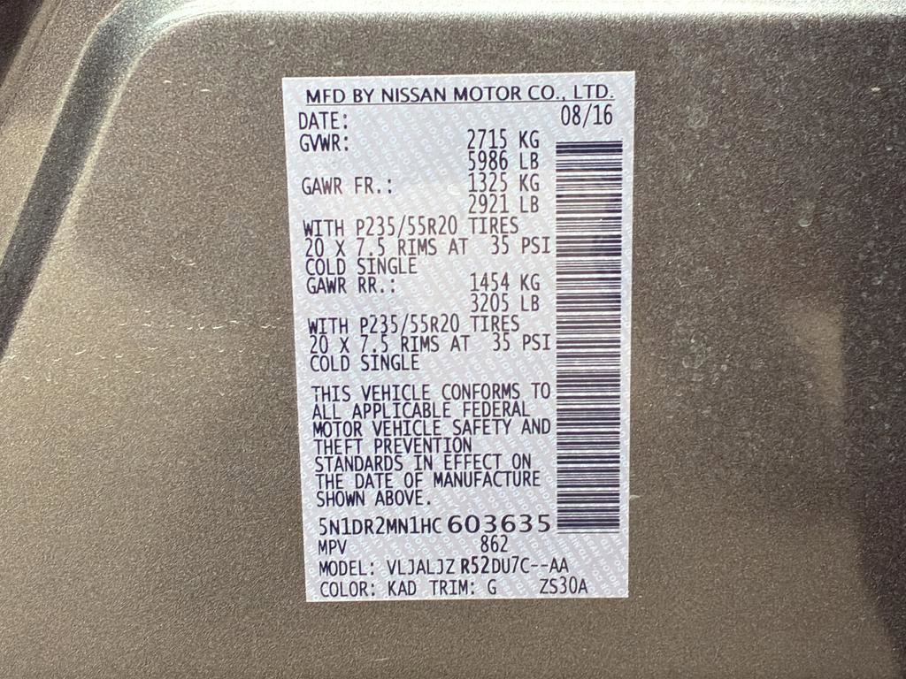 Used 2017 Nissan Pathfinder Platinum w/ Family Entertainment Package image 32