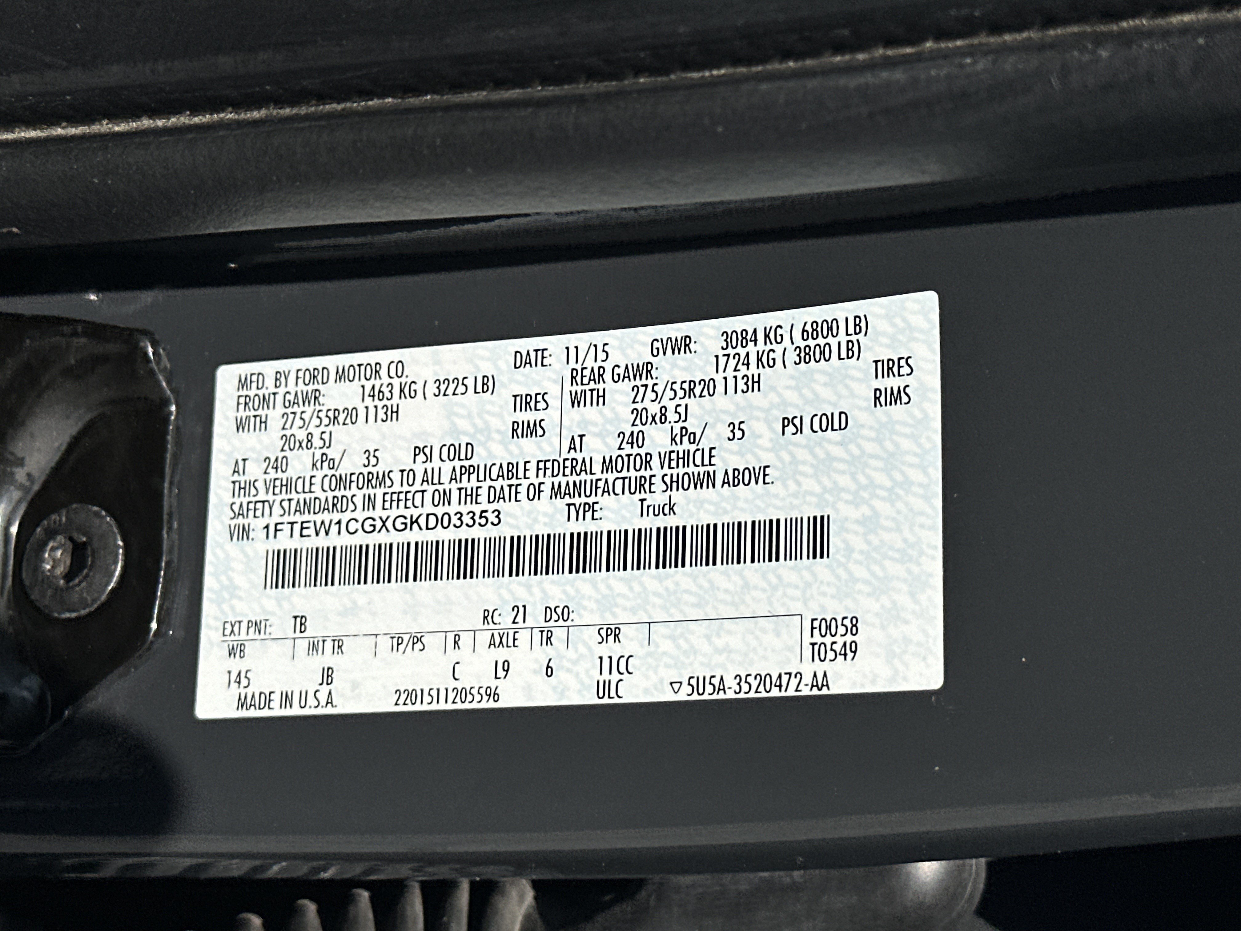 Used 2016 Ford F150 XLT w/ Equipment Group 302A Luxury RWD image 38