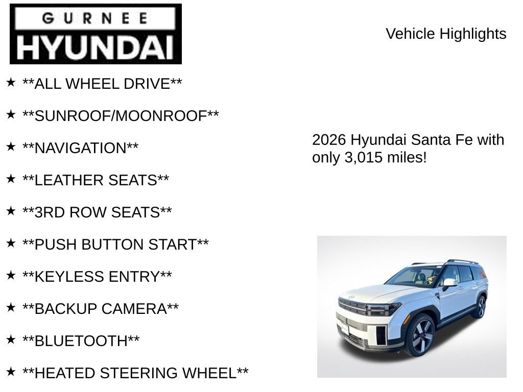 Used 2026 Hyundai Santa Fe Limited AWD/4WD image 8