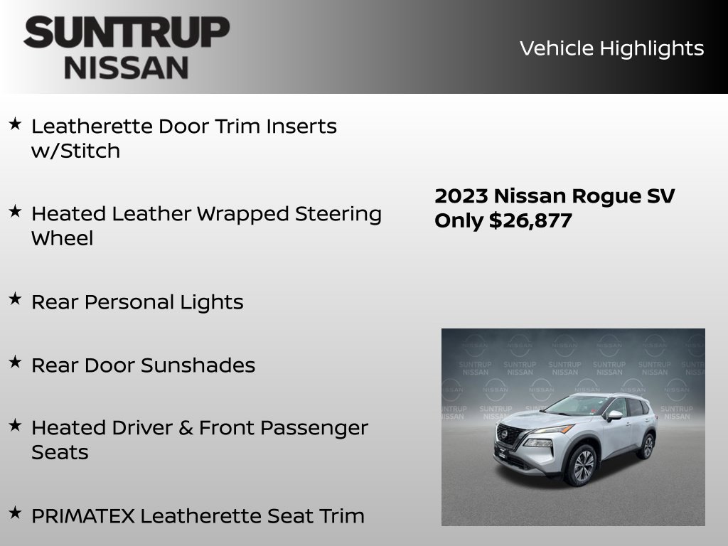 Certified 2023 Nissan Rogue SV w/ SV Premium B Package FWD image 23