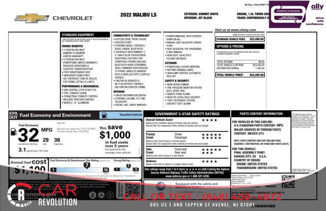 Used 2022 Chevrolet Malibu LS image 9