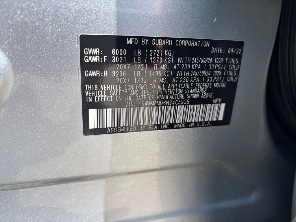 Used 2022 Subaru Ascent Limited AWD/4WD image 30