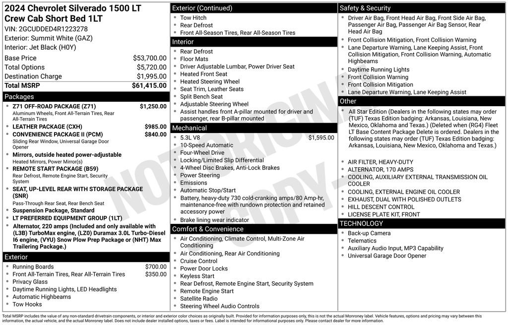 Used 2024 Chevrolet Silverado 1500 LT w/ Z71 Off-Road Package image 36