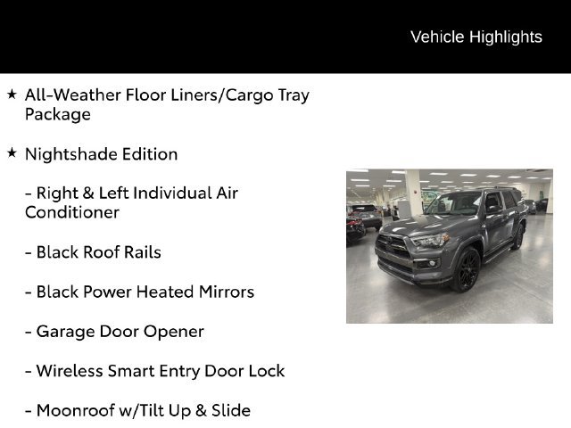 Certified 2020 Toyota 4Runner Nightshade AWD/4WD image 7