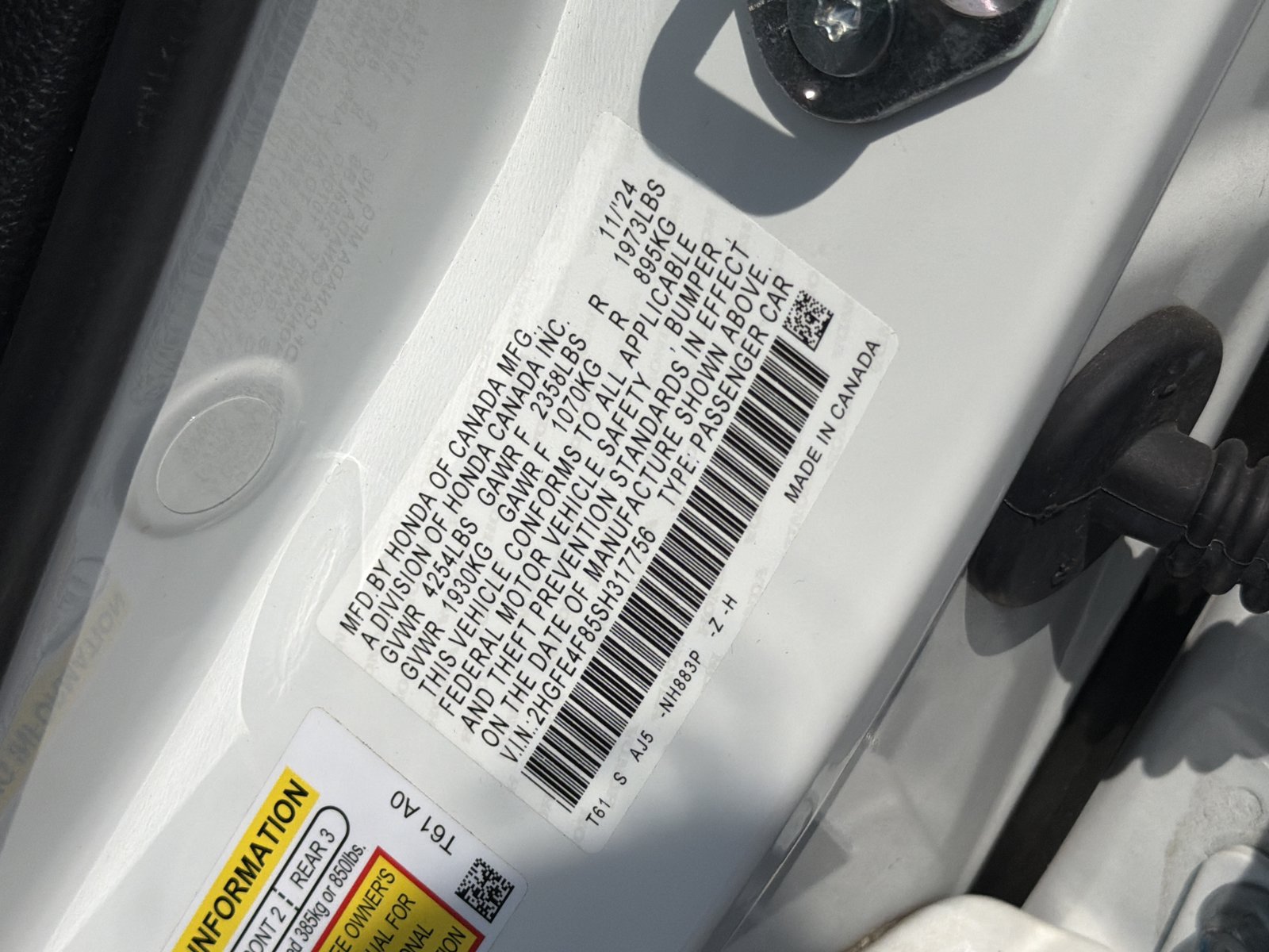 Used 2025 Honda Civic Sport Touring image 34