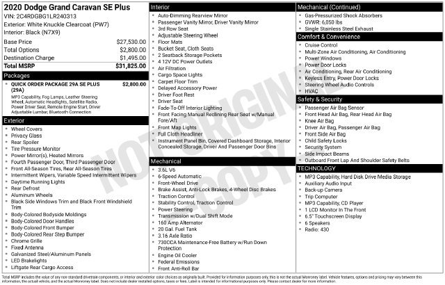Used 2020 Dodge Grand Caravan SE FWD image 29