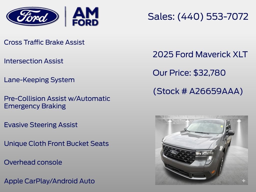 Used 2025 Ford Maverick XLT w/ 4K Tow Package AWD/4WD image 38