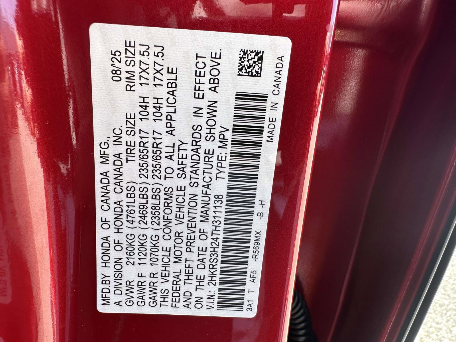 New 2026 Honda CR-V LX image 26