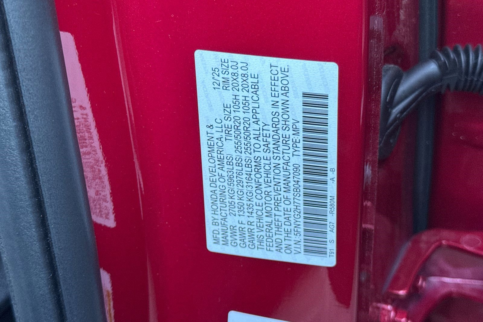 New 2025 Honda Pilot Touring image 19