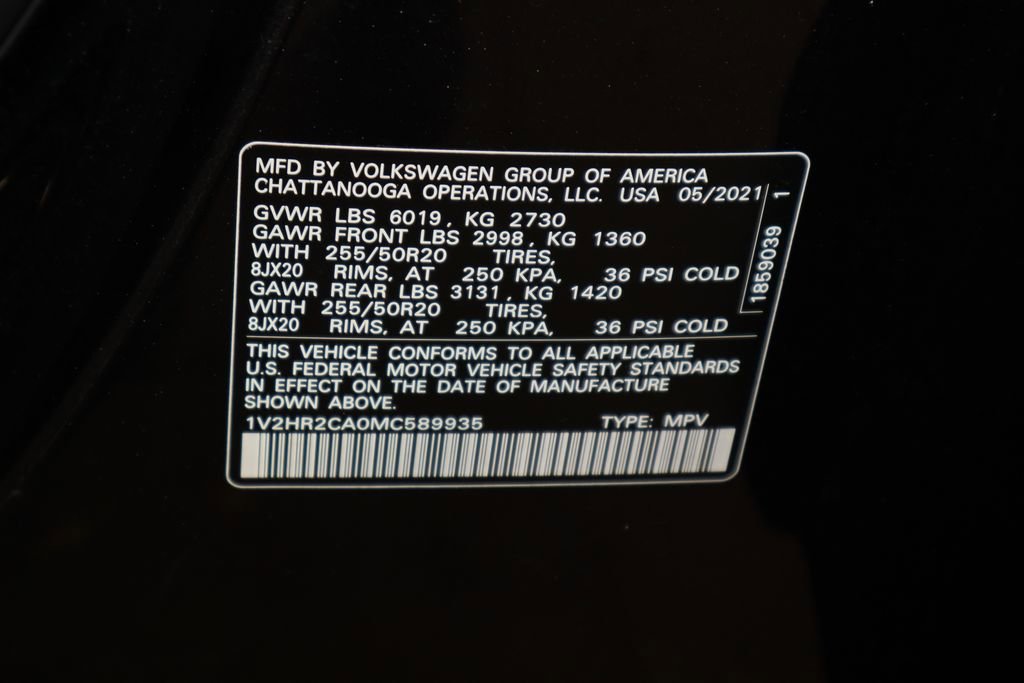 Used 2021 Volkswagen Atlas SE image 42