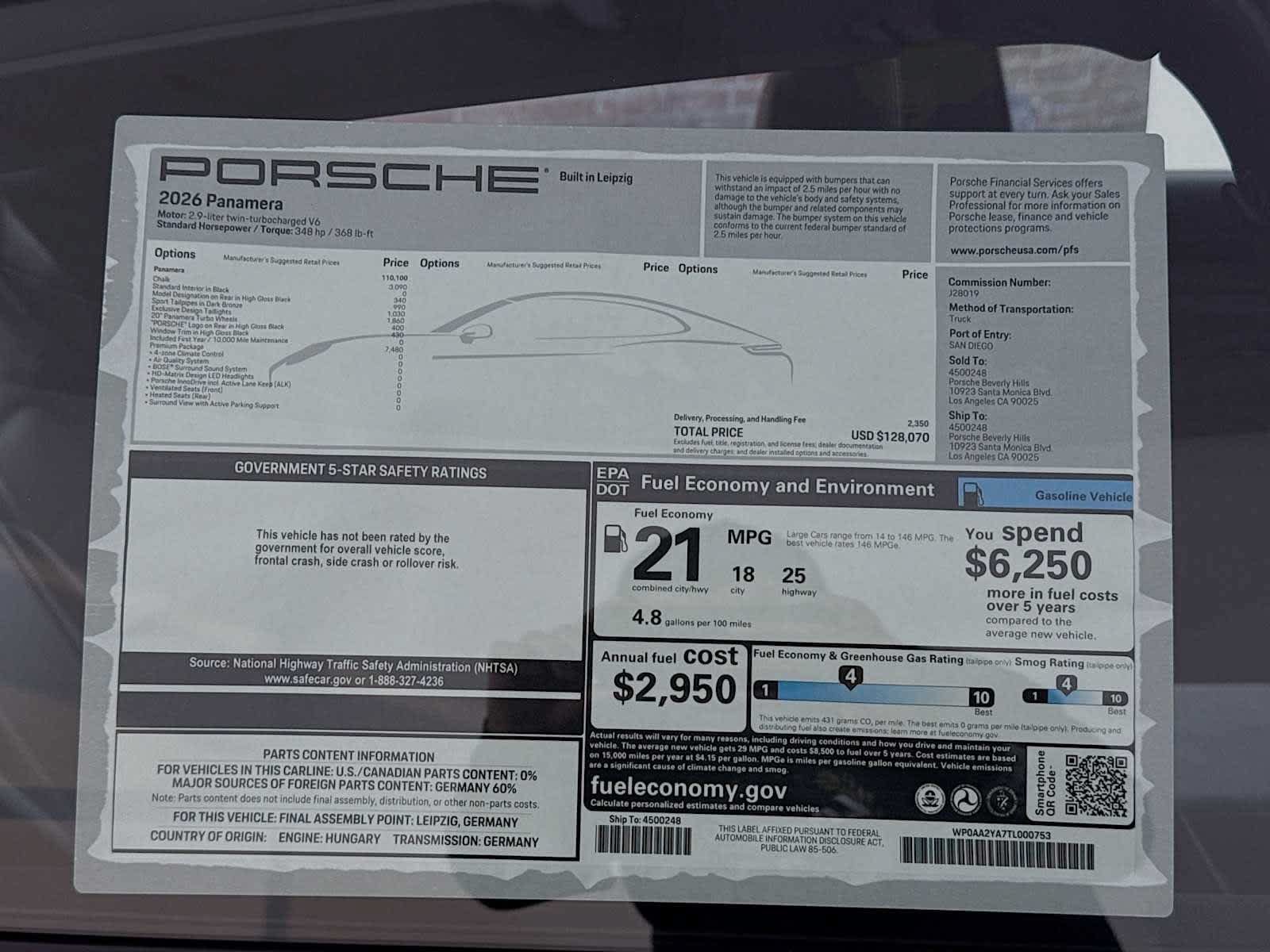 New 2026 Porsche Panamera 4 AWD/4WD image 28