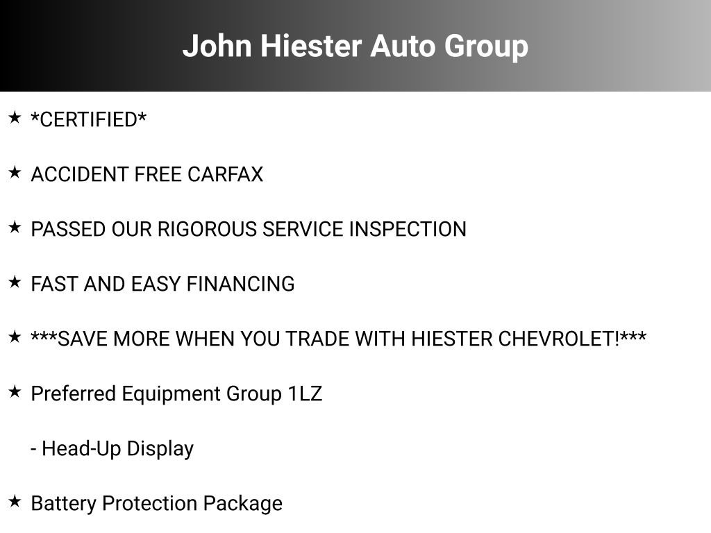 Certified 2016 Chevrolet Corvette Z06 w/ Battery Protection Package RWD image 10