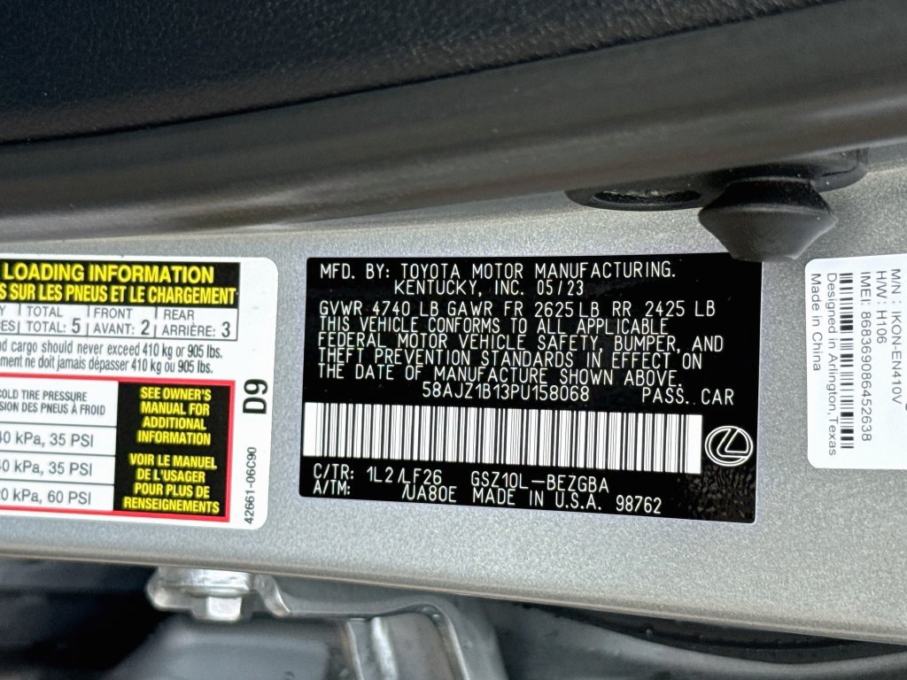Used 2023 Lexus ES 350 F Sport w/ Accessory Package (Z1) FWD image 35