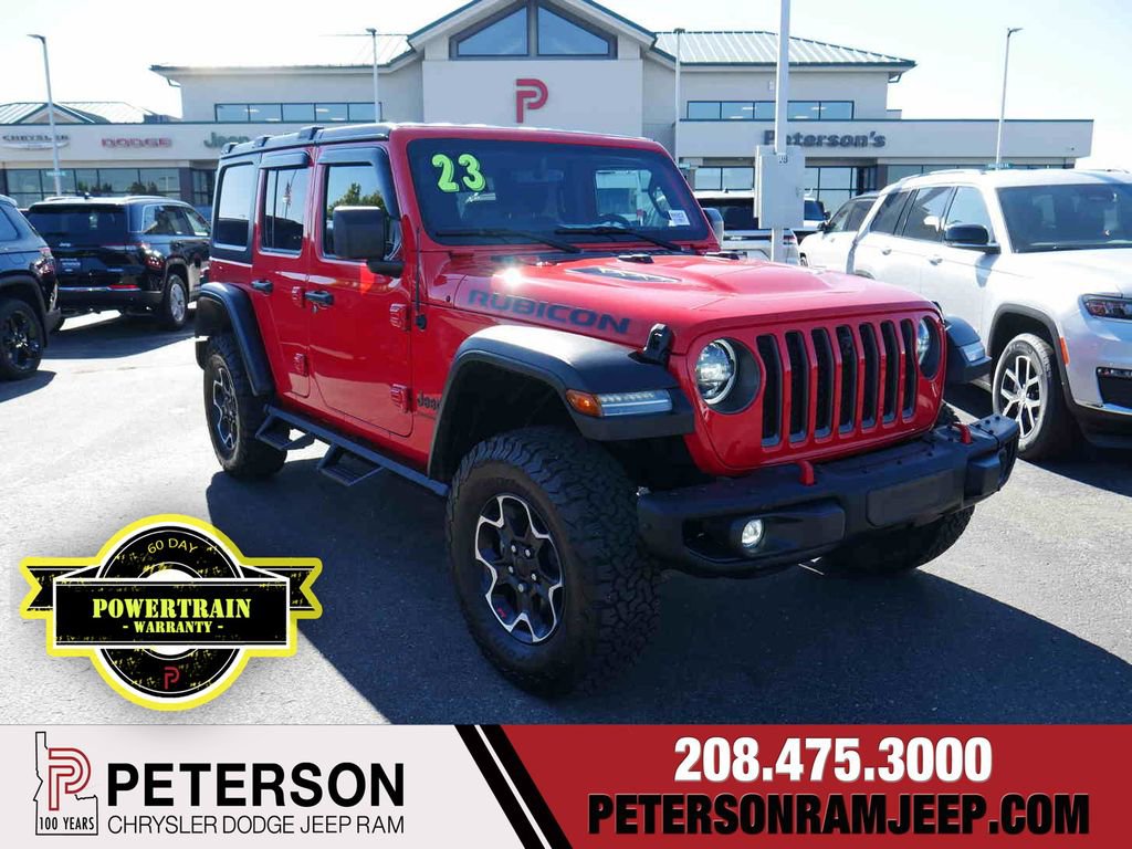 Used 2023 Jeep Wrangler Unlimited Rubicon w/ Steel Bumper Group image 1