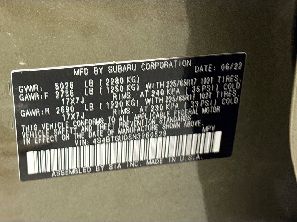 Certified 2022 Subaru Outback Wilderness image 31