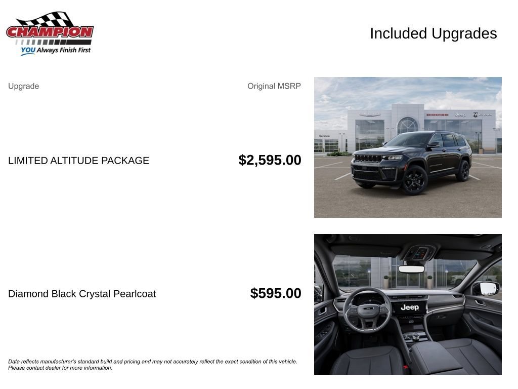 New 2026 Jeep Grand Cherokee L Limited w/ Limited Altitude Package image 6