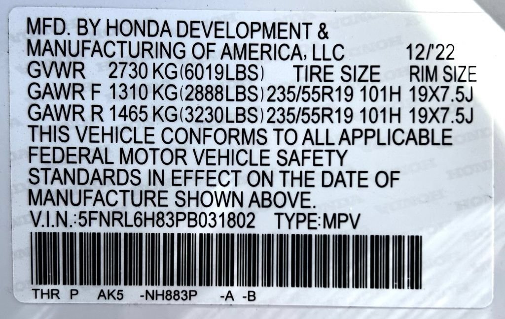 Used 2023 Honda Odyssey Touring image 27