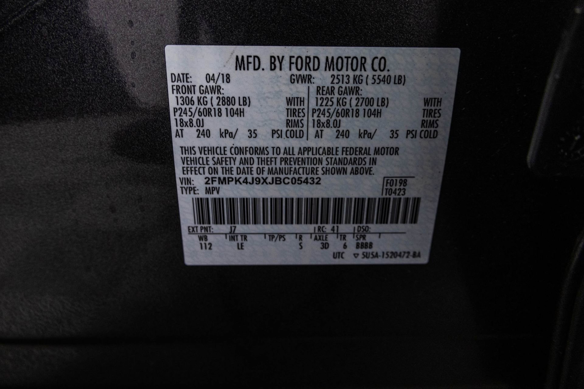 Used 2018 Ford Edge SEL w/ Equipment Group 201A image 41