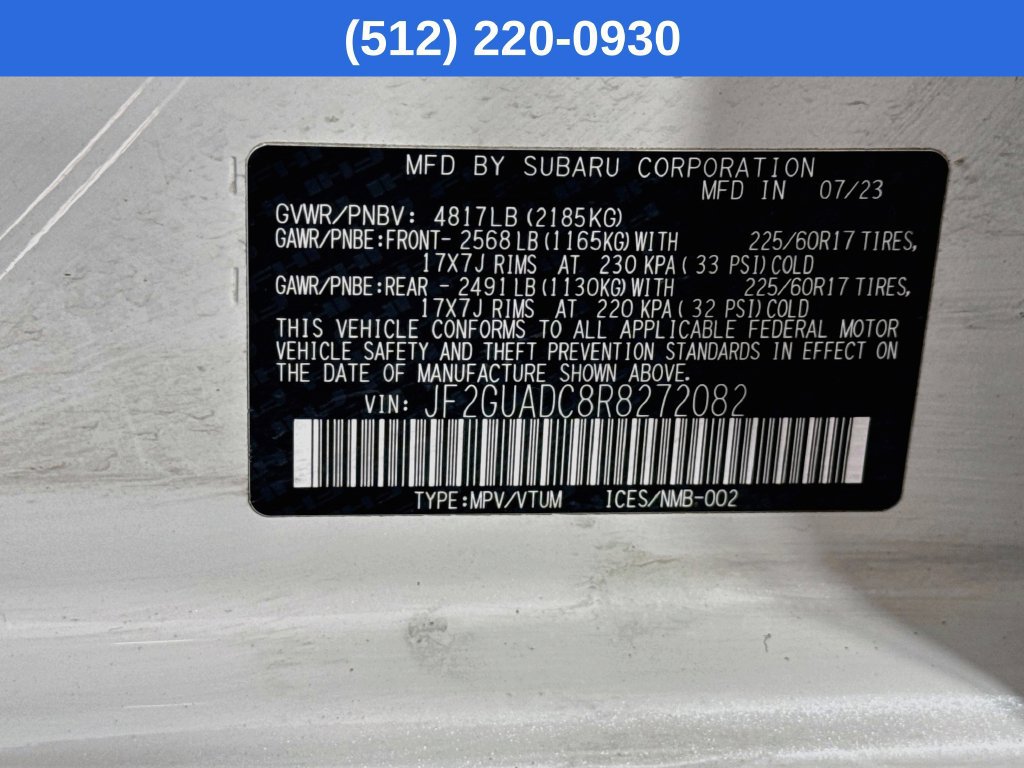 Certified 2024 Subaru Crosstrek 2.0i Premium AWD/4WD image 41