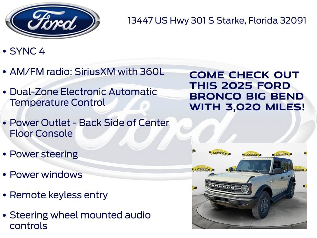 New 2025 Ford Bronco Big Bend AWD/4WD image 20