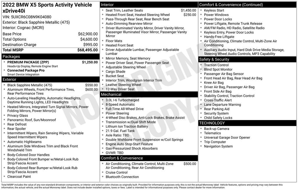 Used 2022 BMW X5 xDrive40i w/ Premium Package image 5