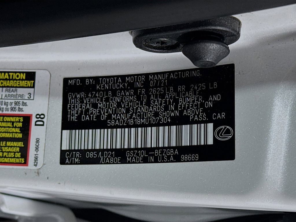 Used 2021 Lexus ES 350 w/ Premium Package image 28