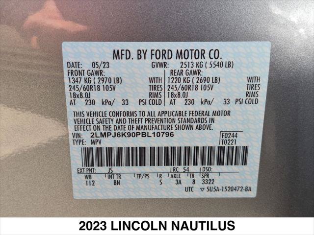 Certified 2023 Lincoln Nautilus Reserve FWD image 28