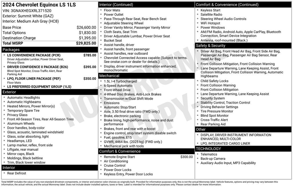 Used 2024 Chevrolet Equinox LS w/ LS Convenience Package image 4