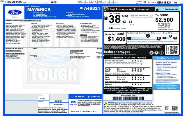 Used 2025 Ford Maverick XLT FWD image 44