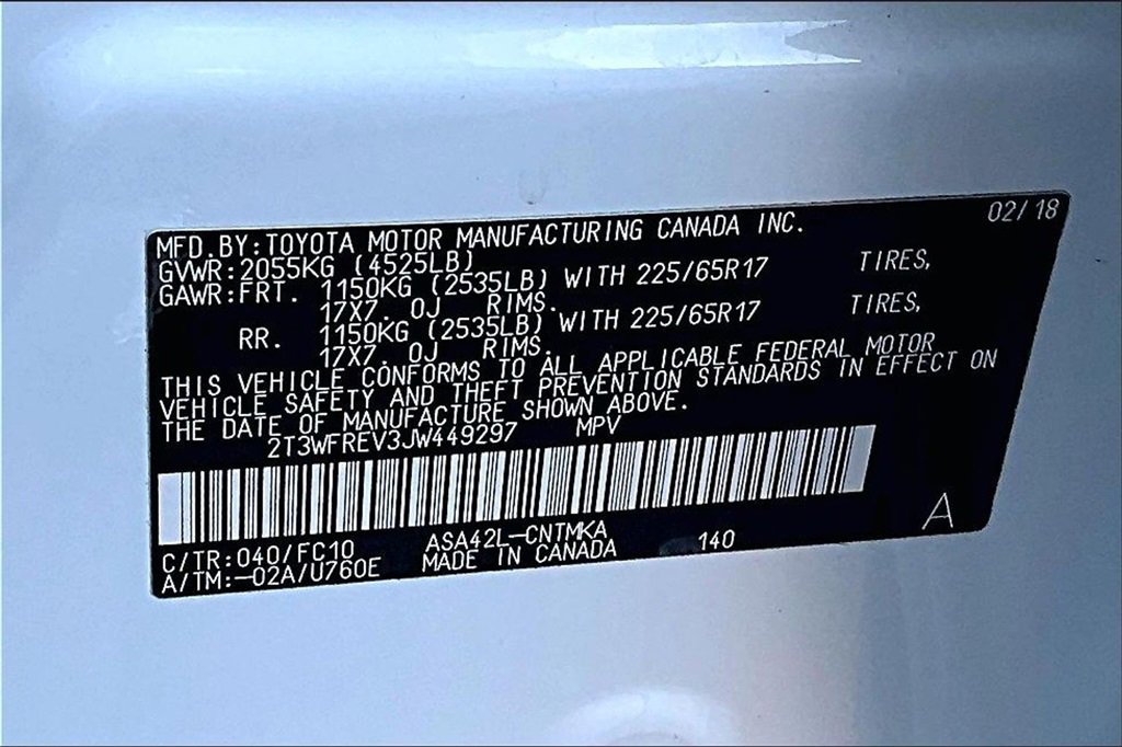 Certified 2018 Toyota RAV4 XLE image 16