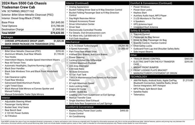 Used 2024 RAM 5500 Tradesman w/ Chrome Appearance Group image 47