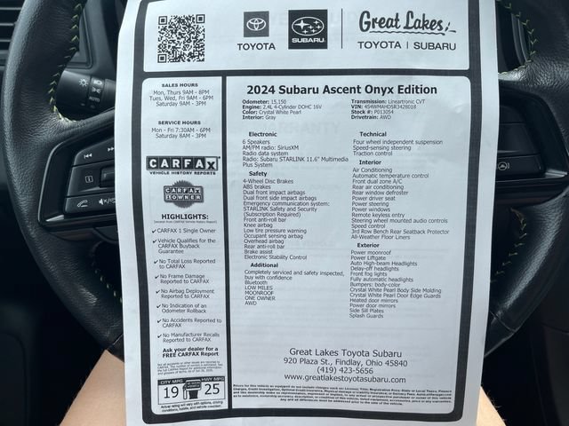 Used 2024 Subaru Ascent Onyx Edition AWD/4WD image 27