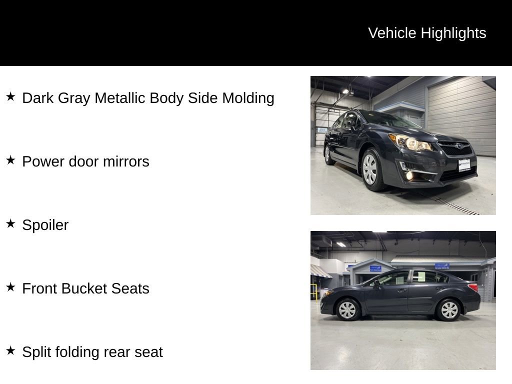 Used 2015 Subaru Impreza 2.0i AWD/4WD image 13