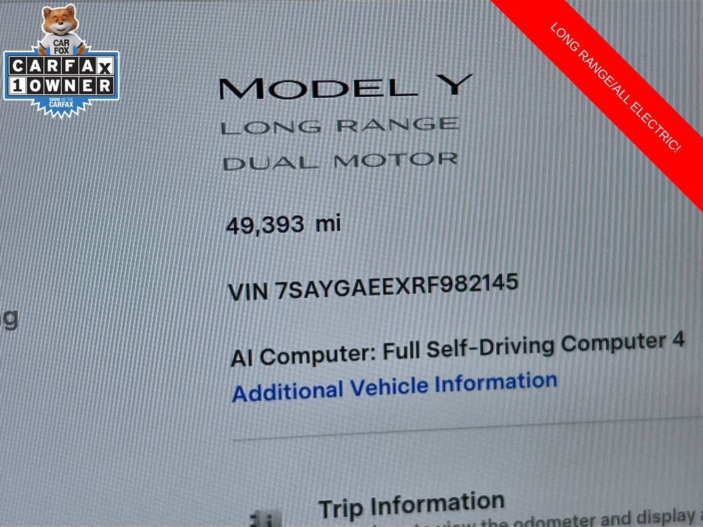 Used 2024 Tesla Model Y Long Range AWD/4WD image 14