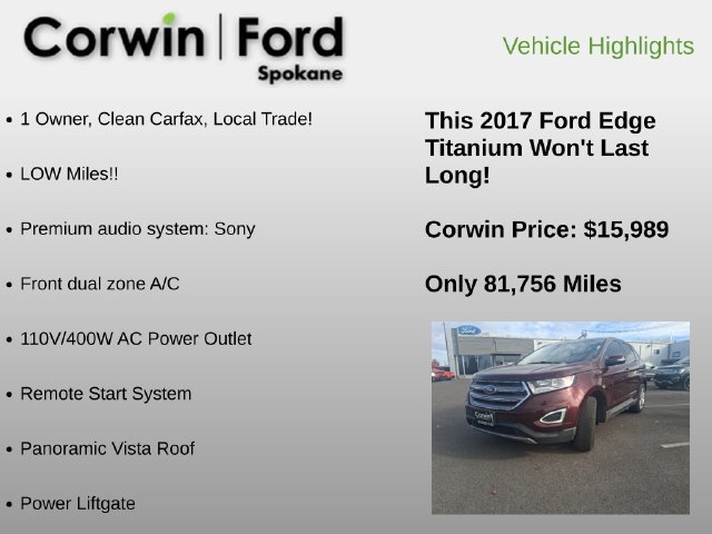 Used 2017 Ford Edge Titanium w/ Equipment Group 301A AWD/4WD image 6