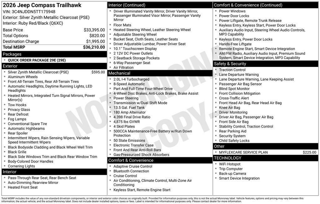 New 2026 Jeep Compass Trailhawk image 9