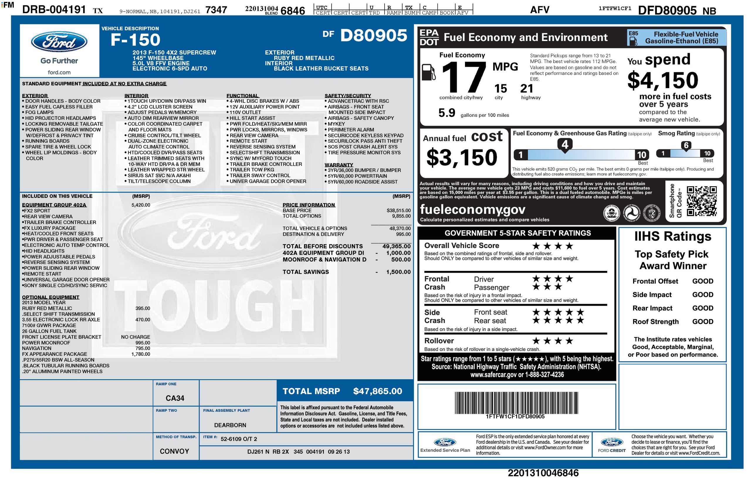 Used 2013 Ford F150 FX2 w/ Luxury Equipment Group image 27