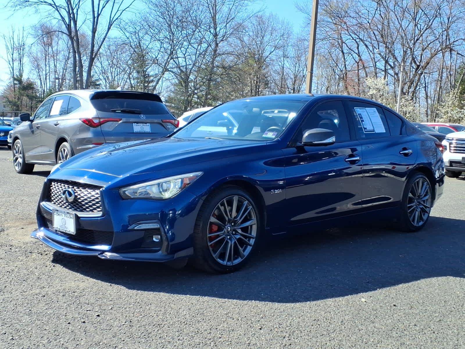 Used 2019 INFINITI Q50 Red Sport 400 w/ Sensory Package AWD/4WD image 3