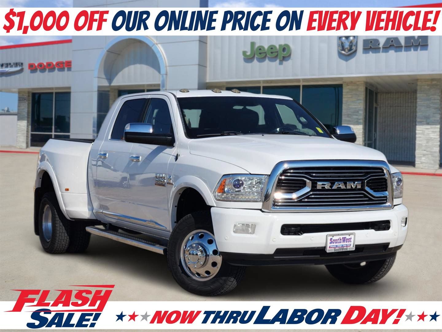Used 2017 RAM 3500 Laramie Longhorn AWD/4WD 360° Tour