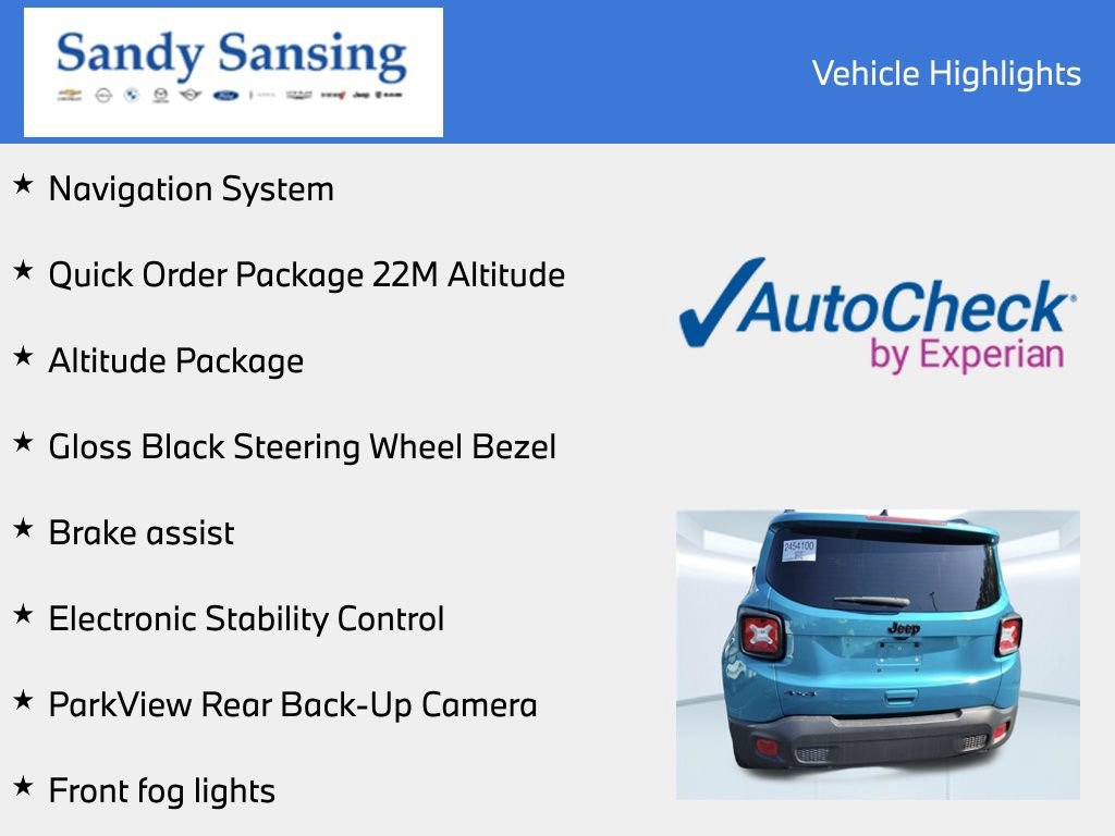 Used 2022 Jeep Renegade Altitude AWD/4WD image 7