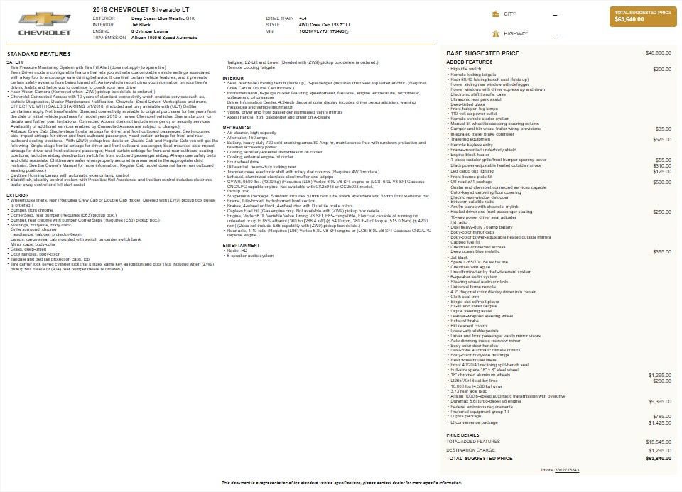 Used 2018 Chevrolet Silverado 2500 LT w/ LT Convenience Package image 4