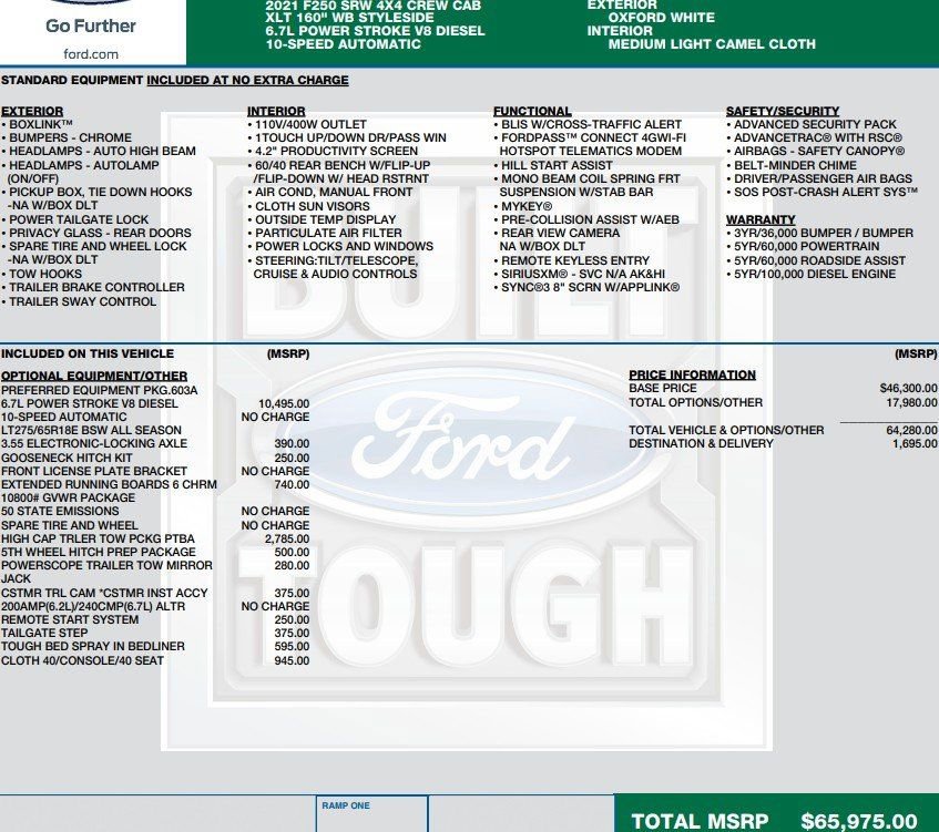 Used 2021 Ford F250 XLT AWD/4WD image 2