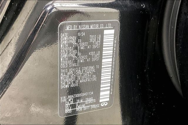Certified 2025 INFINITI QX80 Sensory AWD/4WD image 34