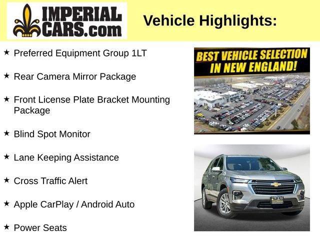 Certified 2023 Chevrolet Traverse LT w/ Rear Camera Mirror Package AWD/4WD image 3