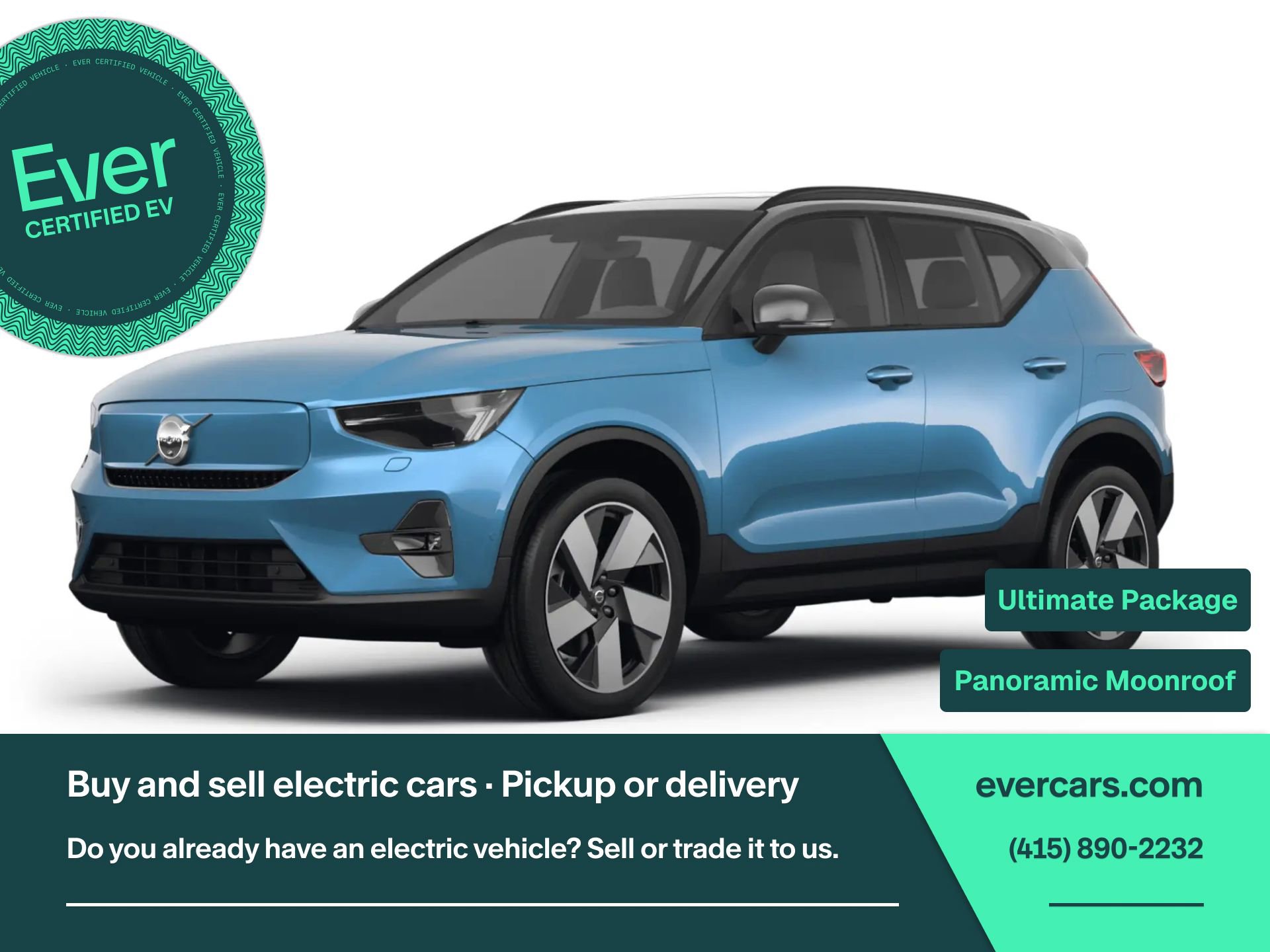 Used 2023 Volvo XC40 Recharge Ultimate w/ Protection Package Premier image 1