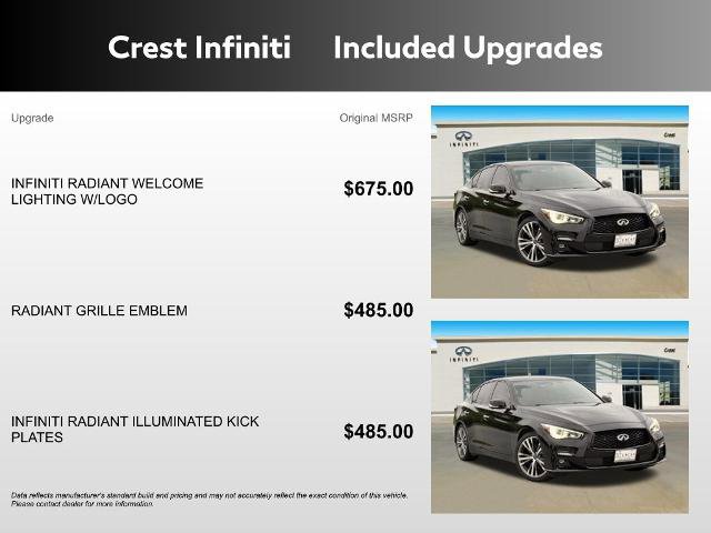 Certified 2023 INFINITI Q50 Sensory image 6