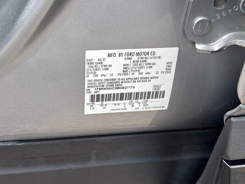 Used 2021 Ford Explorer ST w/ Equipment Group 401A AWD/4WD image 27